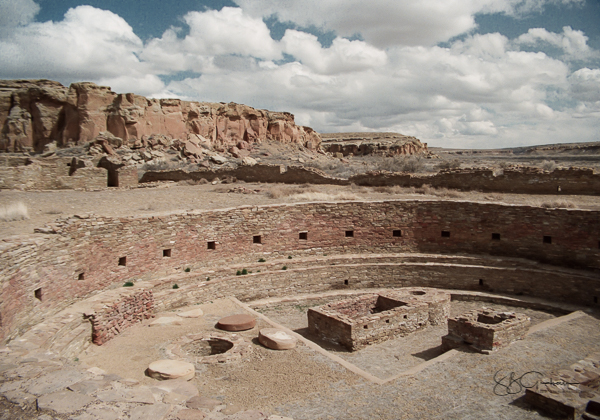 film negative Chaco Canyon